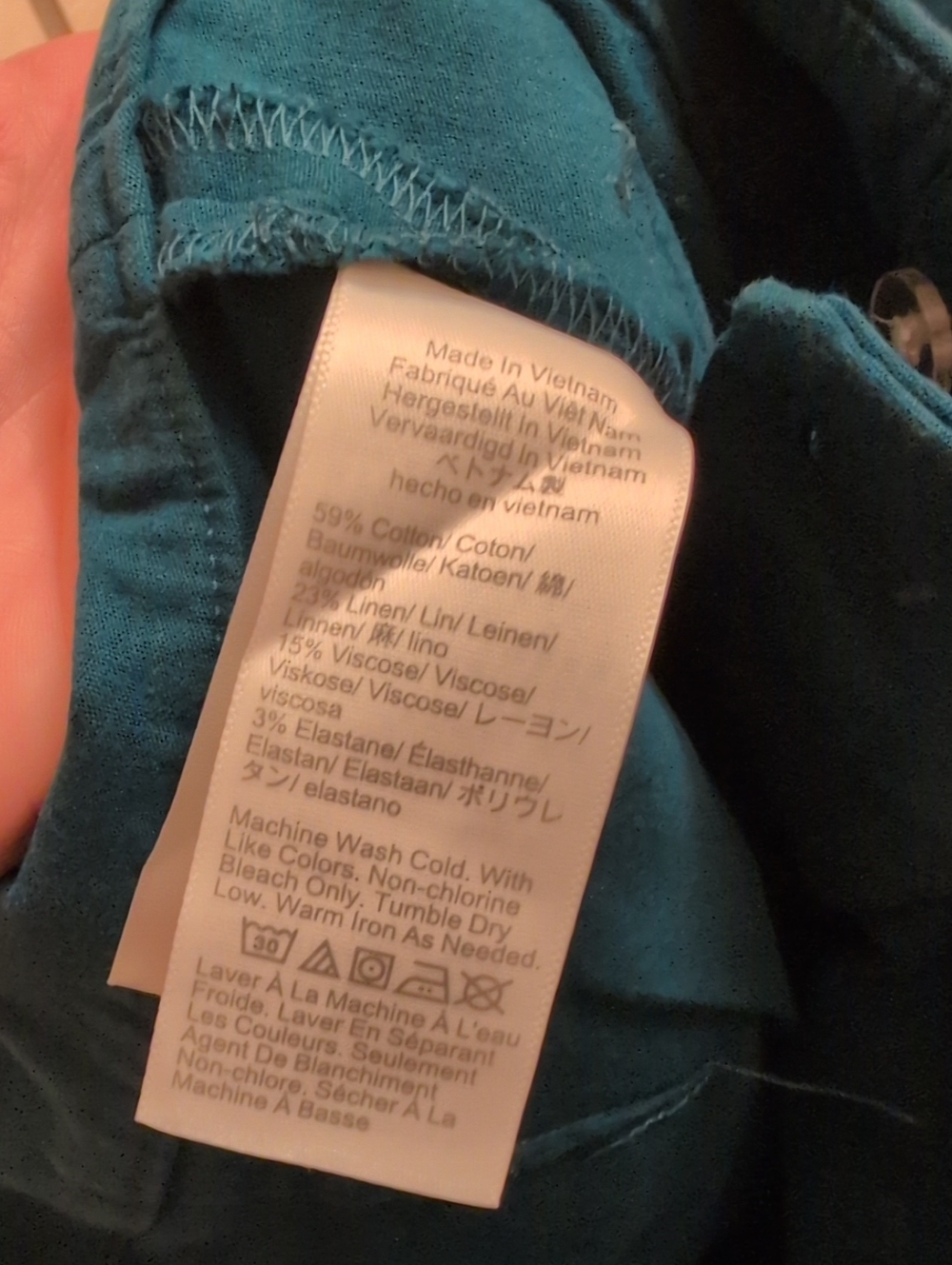 NWT J. Crew Tall Lizzie Wide-leg Pant Patch Pocket Seaport Blue Teal Size 28T - Picture 6 of 10